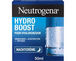 Neutrogena Hydro Boost Nachtcrème - intensief hydraterend en herstellende gezichtsverzorging met hyaluronzuur - voor alle huidtypen - 50 ml
