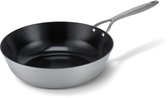 Brabantia Dusk Wokpan Ø 28cm – 100% PFAS Vrij – Keramische Antiaanbaklaag - Inductie Koekenpan – Vaatwasser- en Ovenbestendig - Grijs