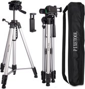 PIXETOOL Universeel Camera en Telefoon Statief 172cm - Spiegelreflex - Incl. Smartphone Houder - Smartphone Statief - Tripod Statief - Gsm Statief - Camera Houder