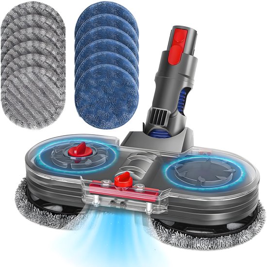 Mop & Dweil Opzetstuk Met Watertank Geschikt voor Dyson Steelstofzuiger V12/12 Vloermop – Elektrische Mop & Vloerwisser Dweil/Dweilsysteem/Dweilapparaat – Dyson Steelstofzuiger – Zuigmond – Vloermop – Stofzuigeraccessoires
