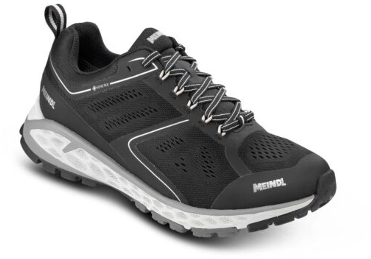 Meindl Power Walker 2.0 Dames Lage Wandelschoen Schwarz/Silber 3 5/36 Zilver