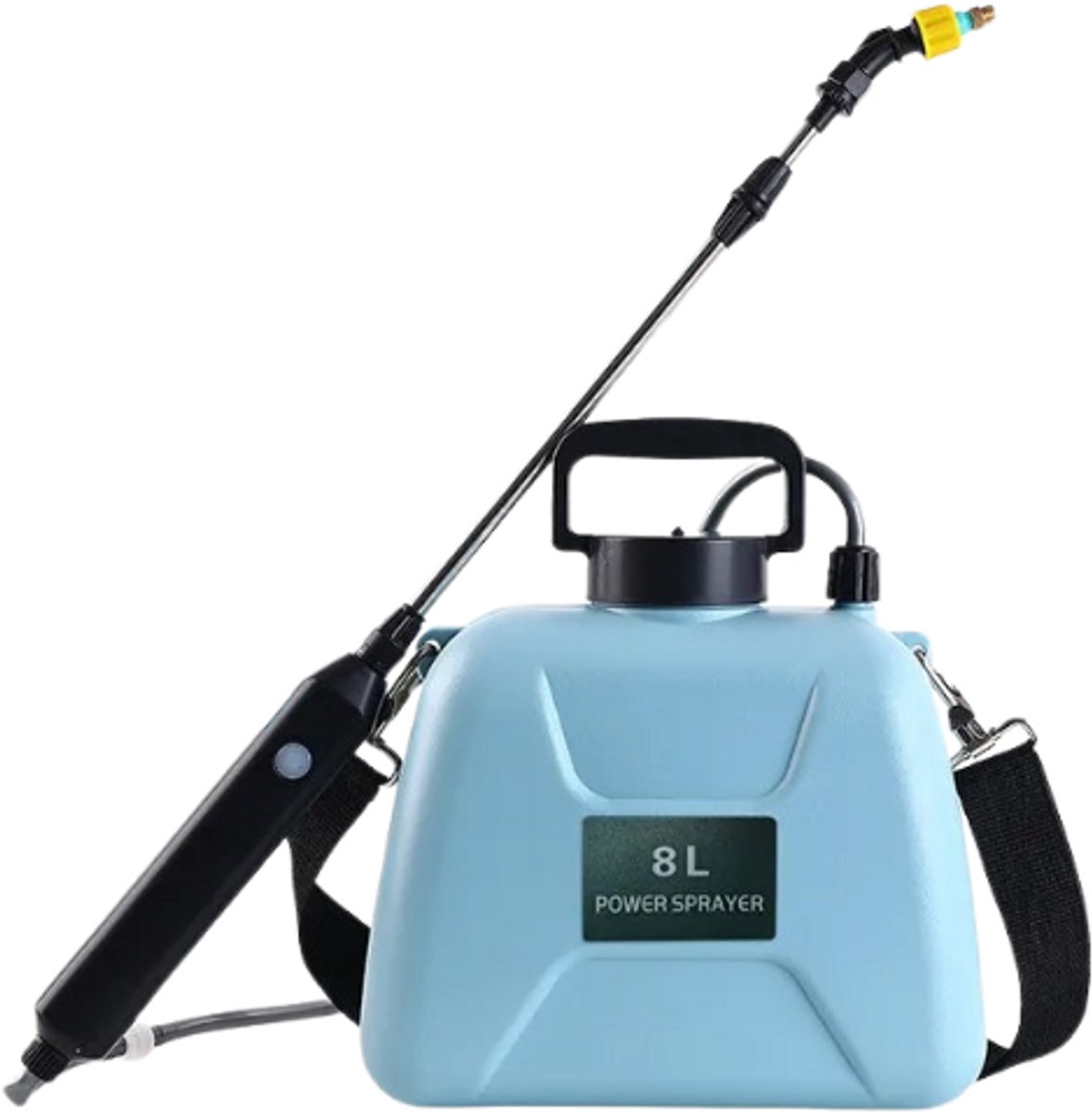 Rustive Tuinsproeier - 8L Capaciteit - Plantensproeier - Oplaadbare 2400mAh Batterij - Met Verlengbare Spuitstok 60cm