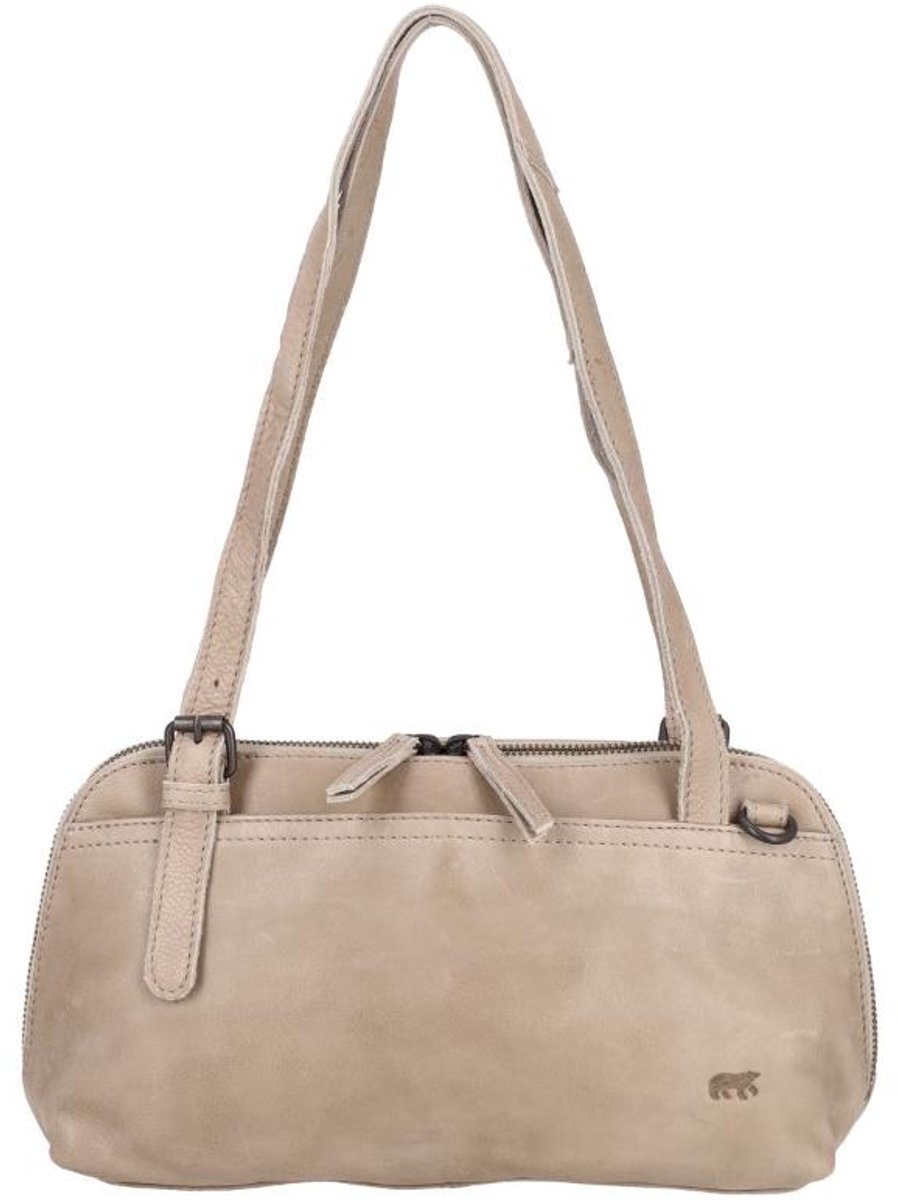 Bear Design Daphne Medium Schoudertas Dames - Leer - Taupe