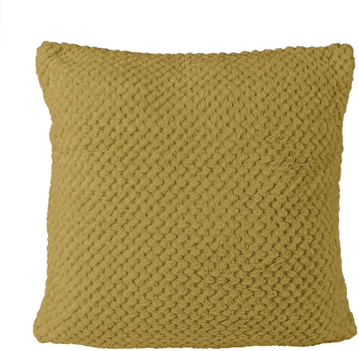 Darymex Jacquard - Sierkussensloop - Zacht & Fluweelachtig - Met Ritssluiting - 40x40 cm - Olijfgroen