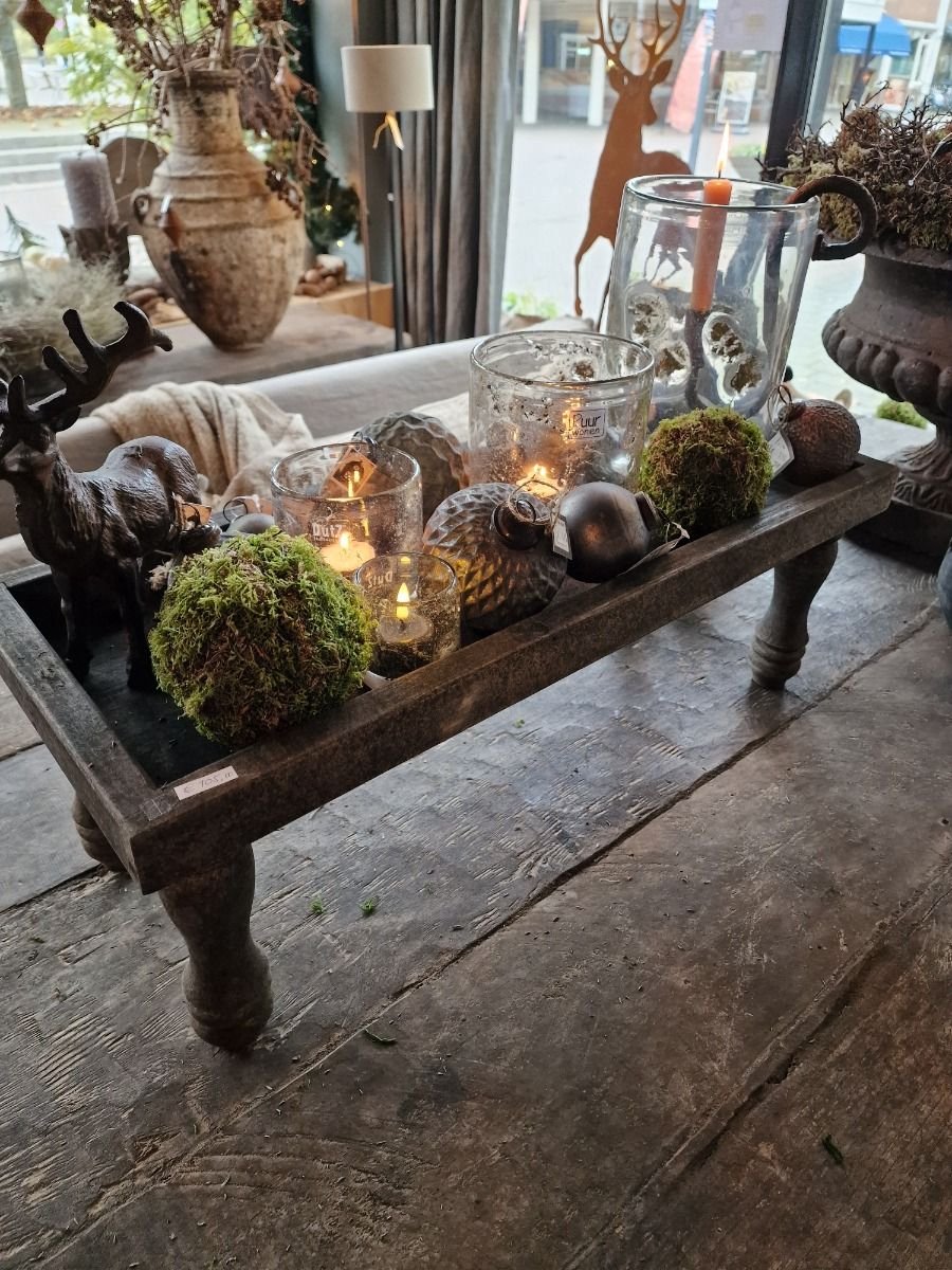 LUKSA| DIENBLAD OP POOTJES| HOUTEN DIENBLAD| LUKSA| DECORATIE — cadeau in Wonen & Interieur - foto 2