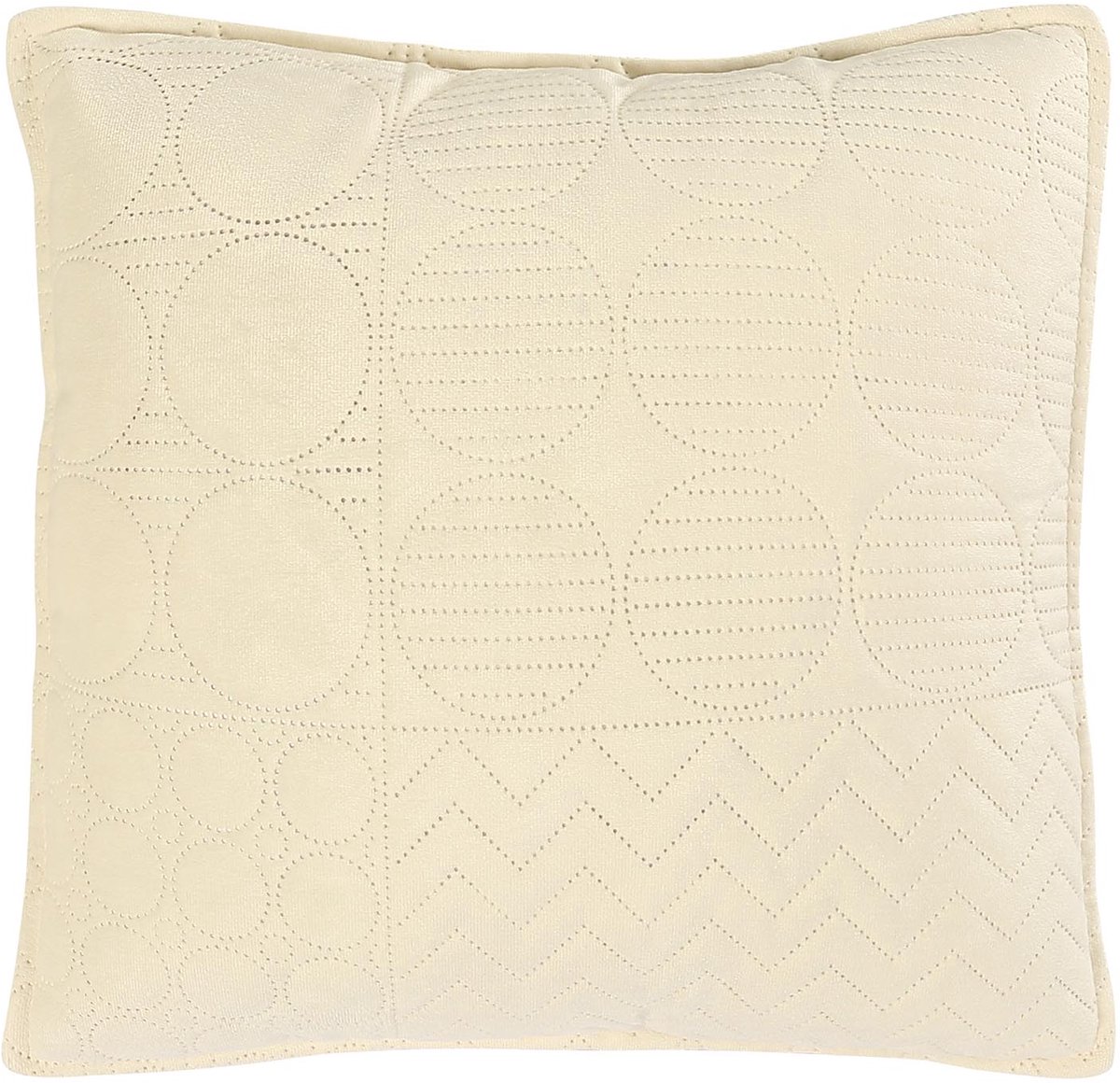 Darymex Elegant Mink Decoratieve Kussenhoes 40x40 cm - Crème - Zachte Minky Pluche Stof (100 g/m²) - Sierkussenhoes - Met Ritssluiting - Hypoallergeen - 1 Stuk