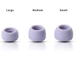 CHPN - Siliconen dopjes voor op Oordopjes - Vervangende Oordopjes voor koptelefoon - Geschikt voor Samsung Galaxy Buds Pro - Paars - 3 verschillende maten - 3 setjes