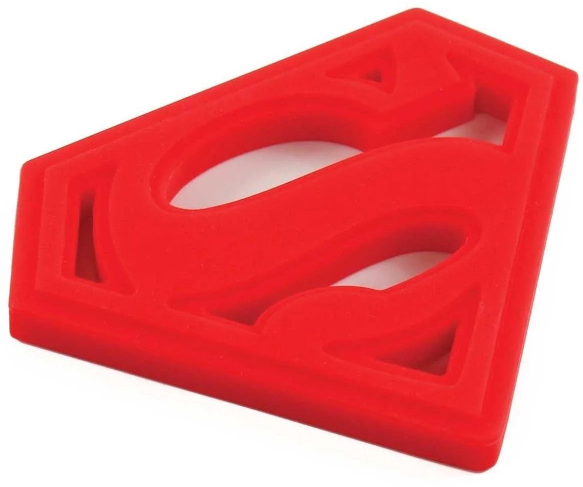 Bumkins - Silicone Teether | Siliconen Baby Bijtring - DC Comics™ Superman