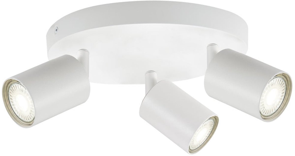 Opbouw Rond Spot Armatuur Wit Siena - 3x GU10 (max 10 watt per spot) - IP20