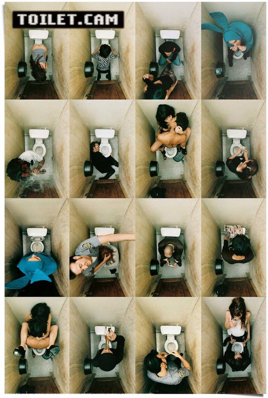 Poster WC-poster - 91,5x61cm - Papier - REINDERS