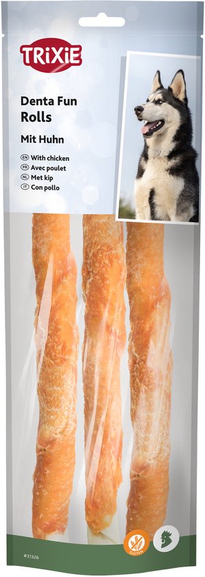 Trixie Denta Fun Chicken Chewing Rolls 250 gr