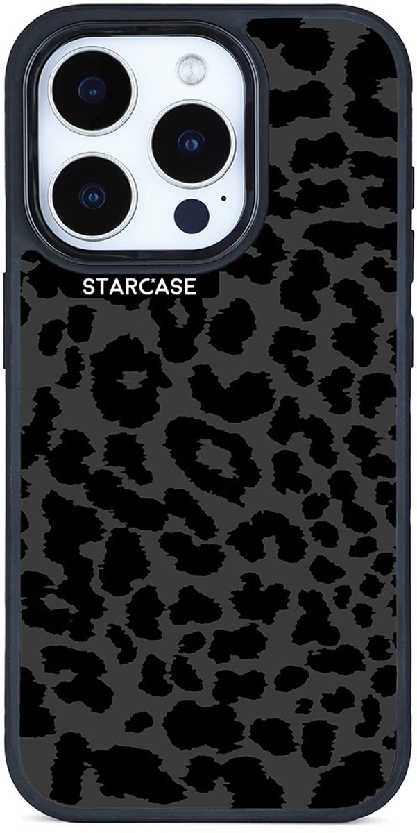 iPhone 14 Pro hoesje - magsafe hoesje / Starcase Black Panter Print / iPhone hoesje met Magsafe