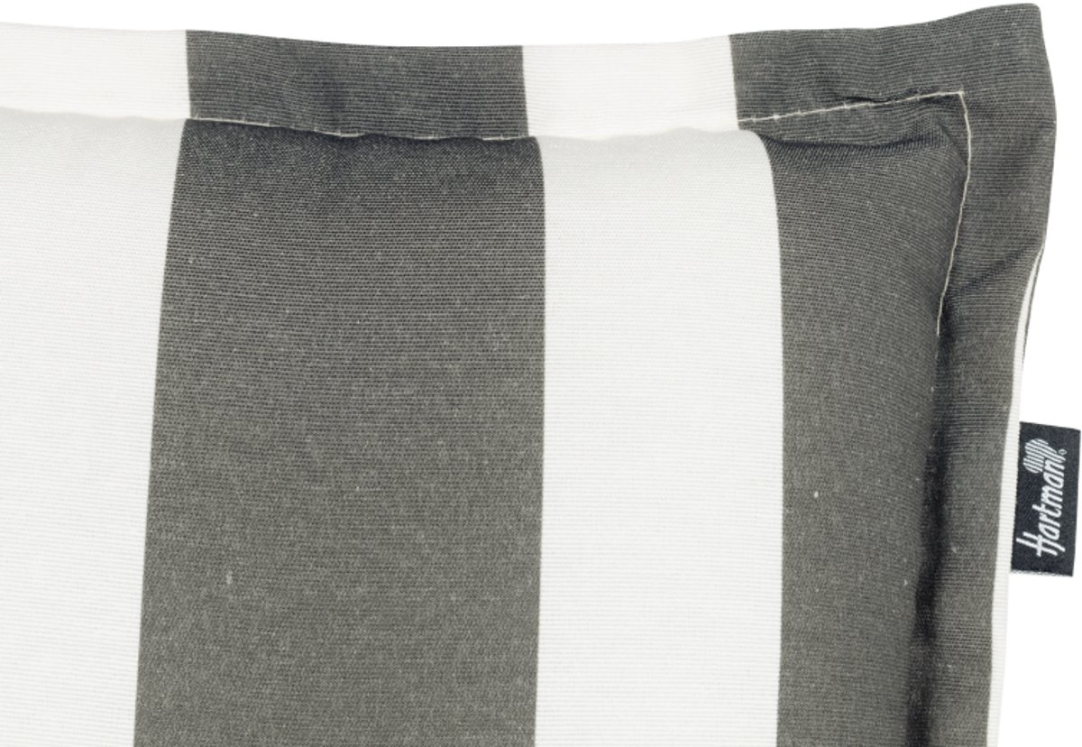 Hartman Roma grey - grijze streep - hoge rug - 123x50x8cm
