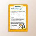Spelvorm 01: Het Waarheidspel uitstekend voor een date. Met een illustratie van een koppel.