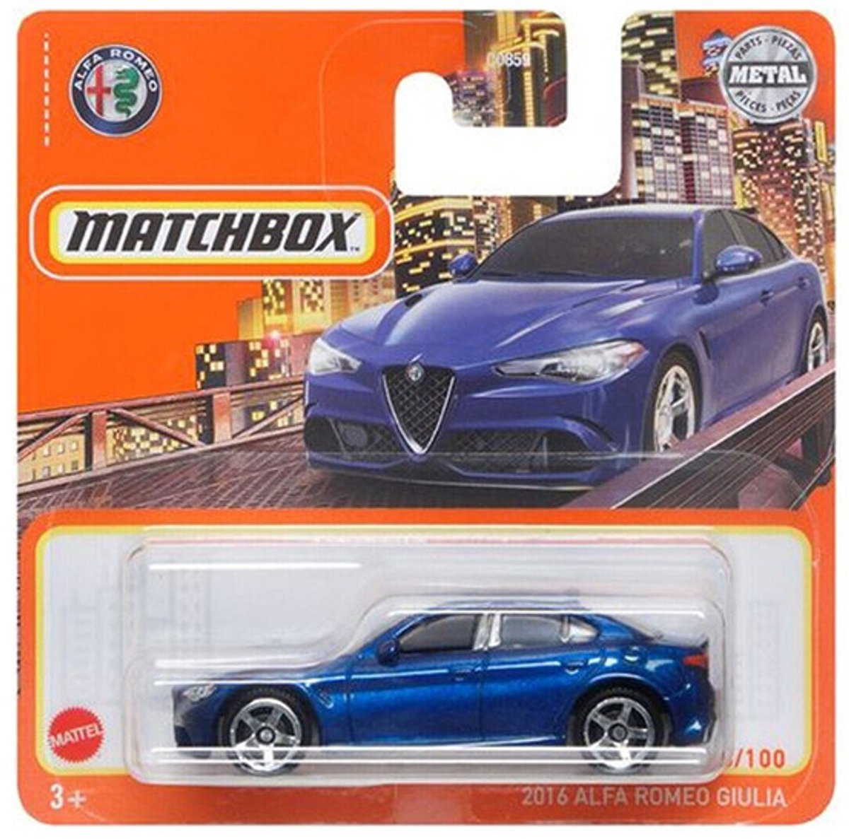 MATCHBOX ALFA ROMEO GIULIA 2016 BLUE METALIC 26/100 (1:64)