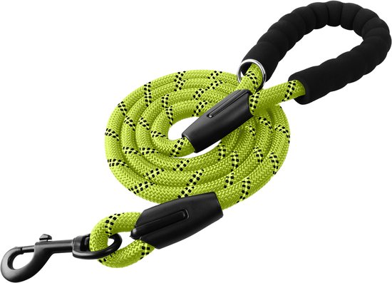 Comfortabele Hondenriem met Gevoerd Handvat – Stevige Nylon hondenlijn – Riem voor Honden