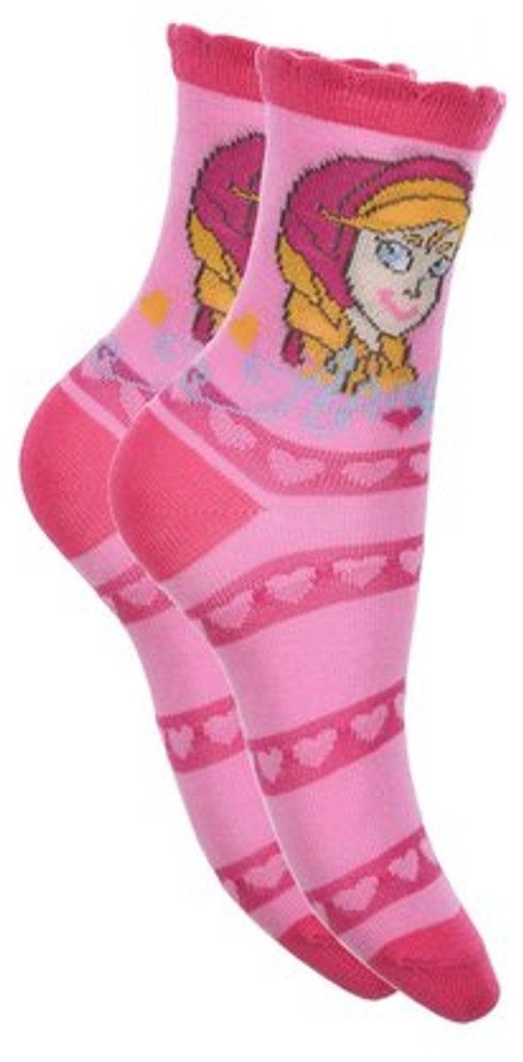 Disney Frozen -sokken Disney Frozen Anna - roze - maat 27/30