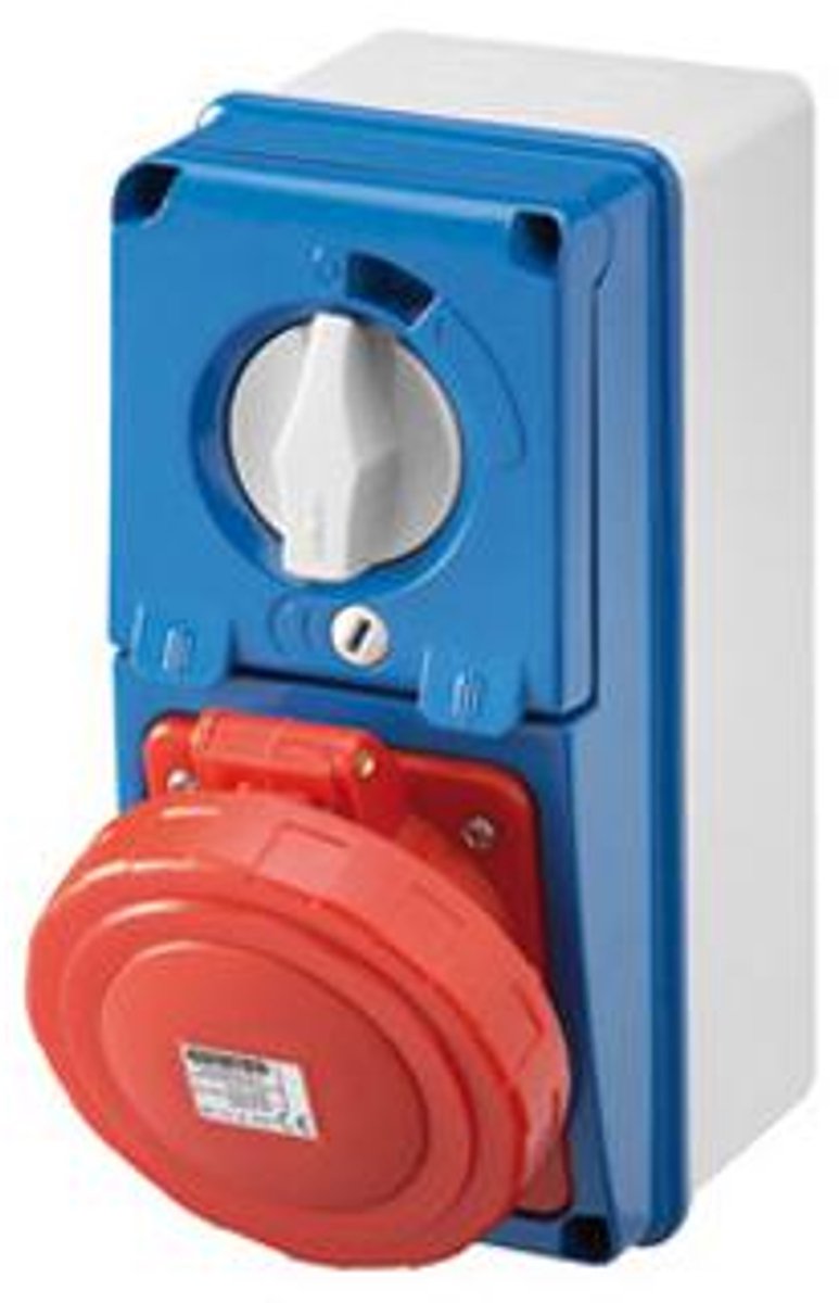 Gewiss GW66236N, 3P+N+T, 4 uur, Geel, IP67, 110 V, 32 A