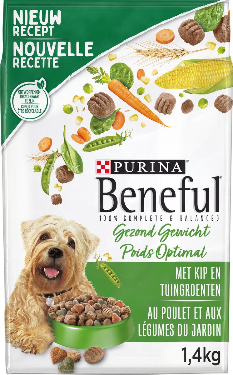 Purina Beneful Gezond Gewicht Kip&Groente - Hondenvoer - 1.4 kg