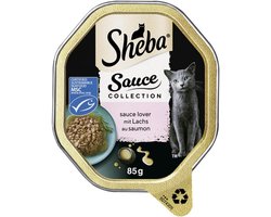 Sheba Bowl Saus Collectie Sausliefhebber 22x85g - Zalm