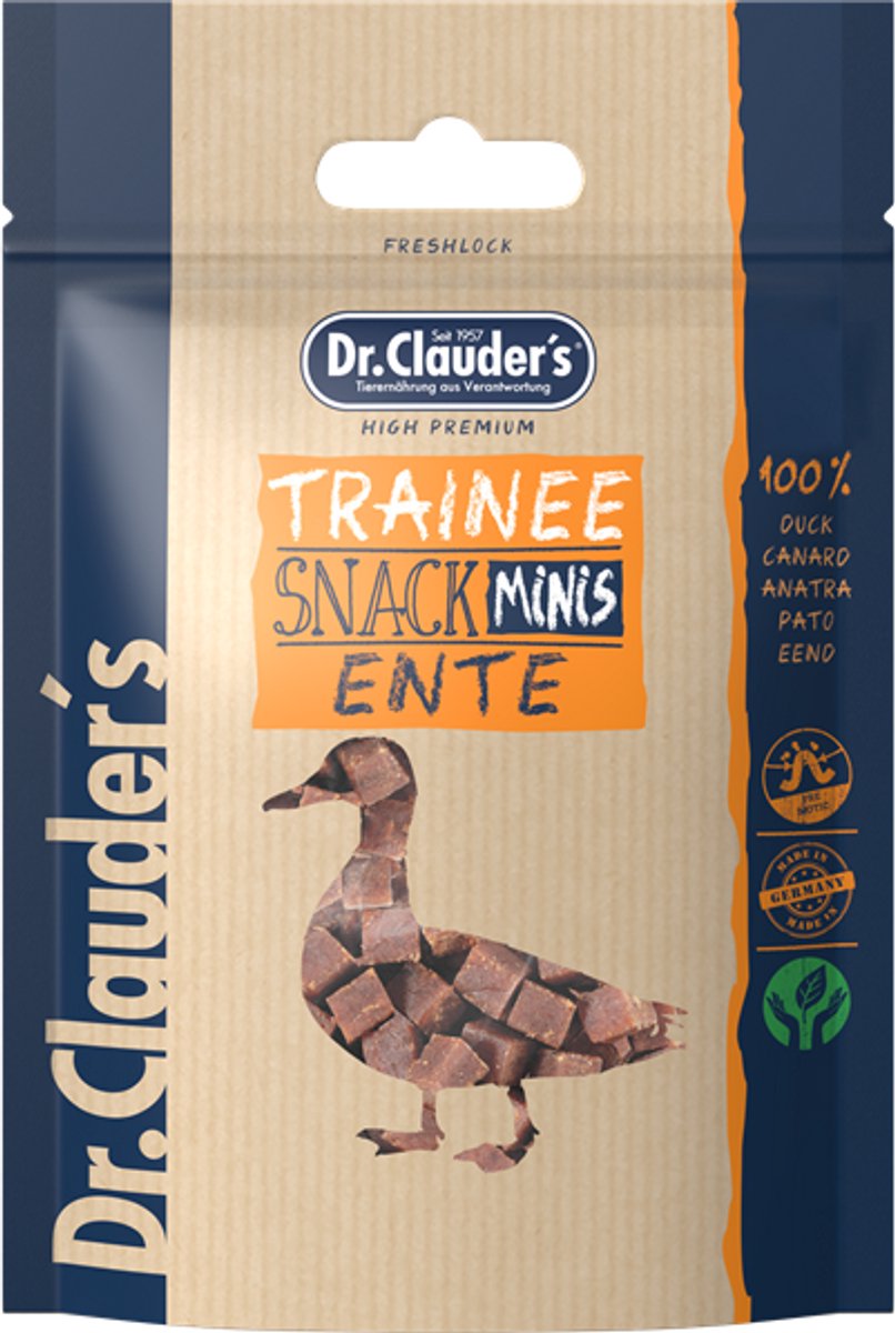 Dr. Clauder´s Dog - Trainee Snack Minis 10x50g | Ente