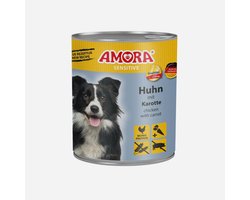 AMORA Hond Sensitive 6x800g - Kip & Wortel