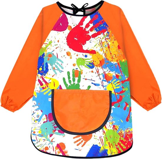 Kinderen Peuter Schort Lange Mouw Kinderen Waterdicht Spelen Schort Smock Art Schorten Voor Schilderen Bakken Koken