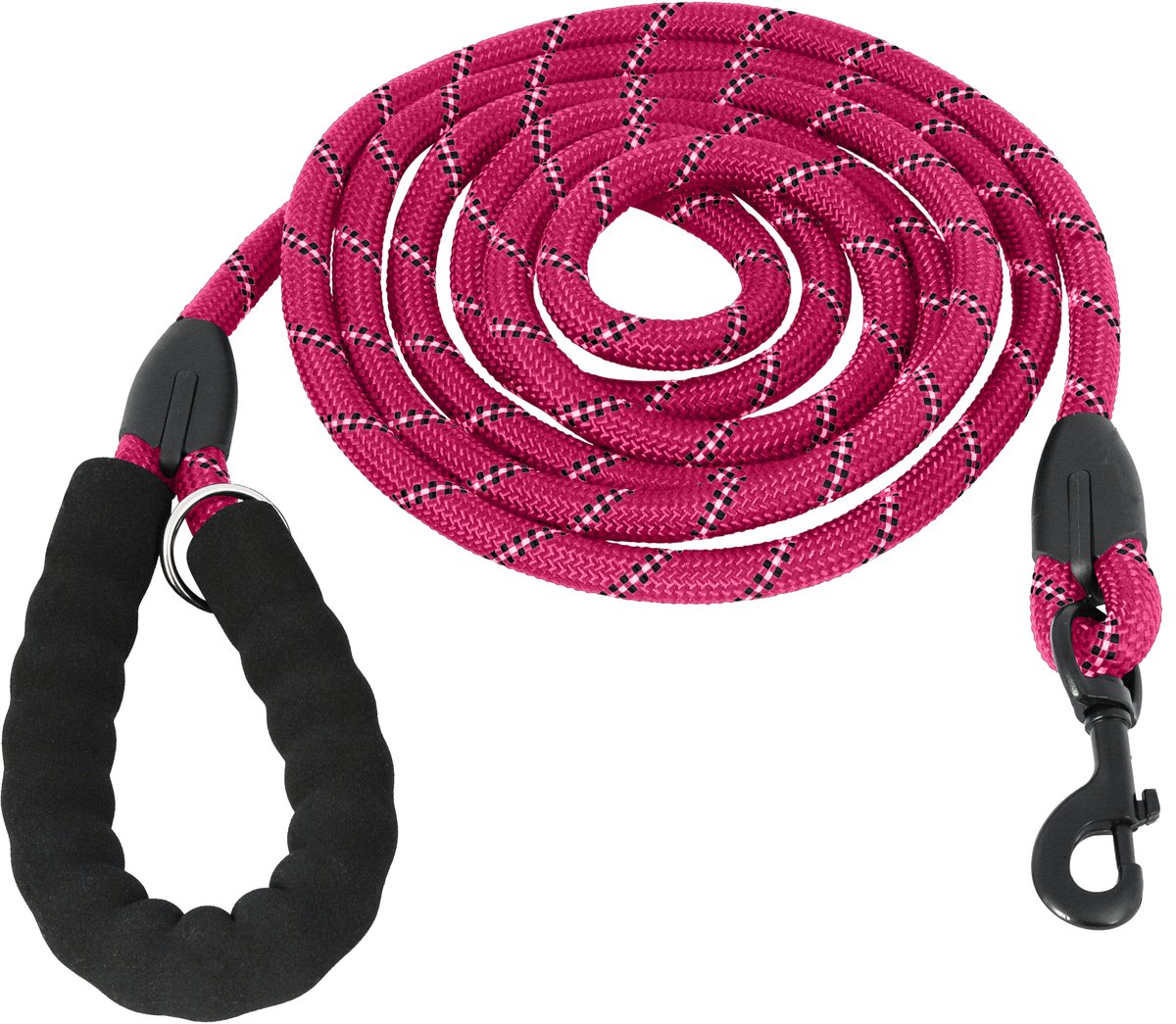 Bol.com KCMultisupplies Hondenriem 3 Meter - Reflecterende Hondenlijn - Met Gevoerd Handvat - Geschikt voor Grote en Kleine Hond... aanbieding