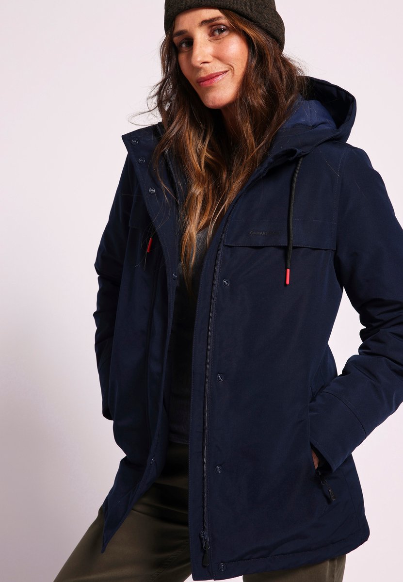 Damart - Waterafstotende parka met capuchon voor dames Thermolactyl - Dames - Blauw - 38-40 (S)