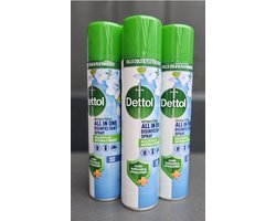 Dettol All-In-One Disinfectant Spray Crisp Linen - 3x300ml