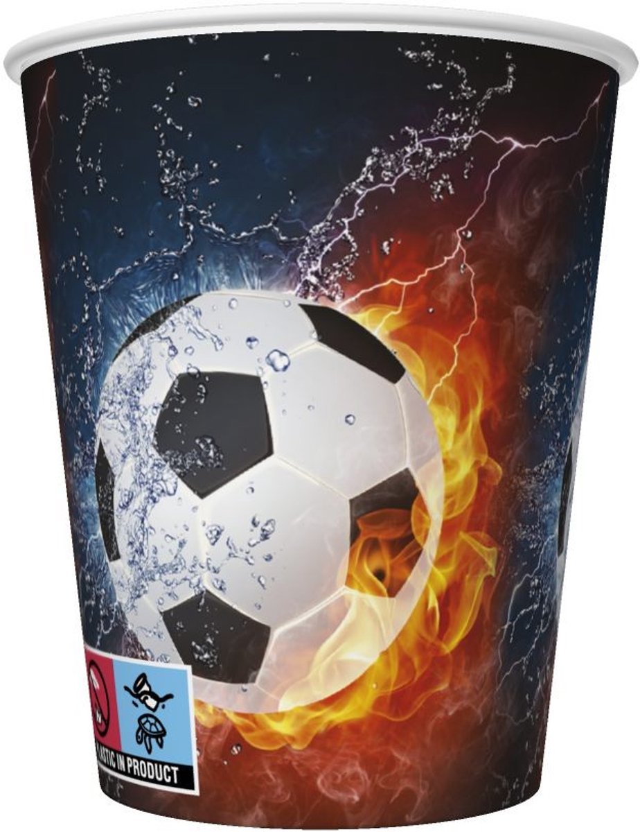 Daisy - Papieren bekers - Football on Fire & Water