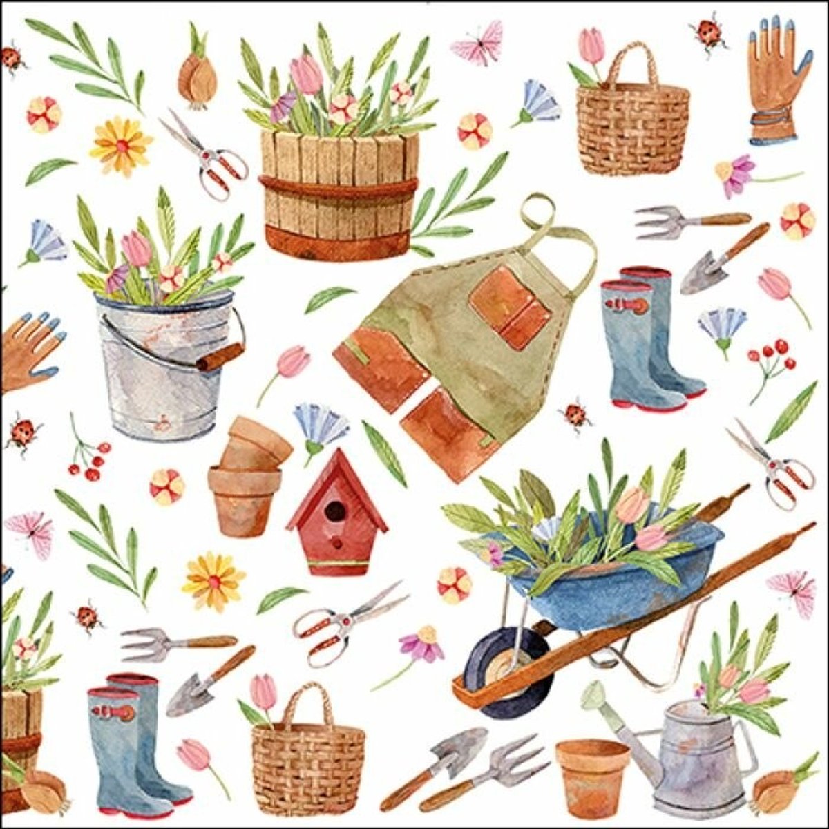 Ambiente - Lunch servetten - Happy Gardening