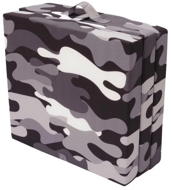 Densi - Matelas pliant - Camouflage - Matelas d'appoint - lit d'appoint - 190x70x9cm