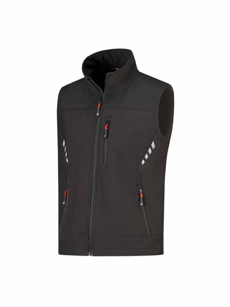STØRVIK Troms Softshell Bodywarmer - Fleece - 4 Seizoenen - Maat S - Zwart