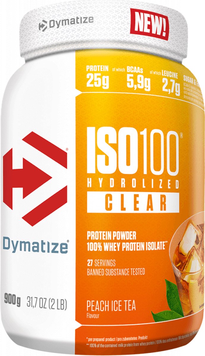 Goedkoopste ISO-100 Clear 900gr Peach Ice Tea