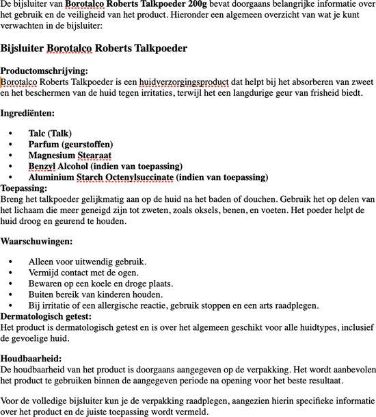 Talkpoeder Borotalco Roberts 3x200gr — afbeelding 2
