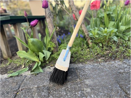 Synx Tools Rechte Schoffel 12cm Met Staal 160cm + Colombo Bezem 30 cm Met Staal 150cm - Schoffel - Buitenbezem - Met Staal 160cm van Synx Tools — afbeelding 2
