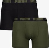 Puma Lange short - 2 Pack Zwart-Kaki - 521015001-051 - XL - Mannen