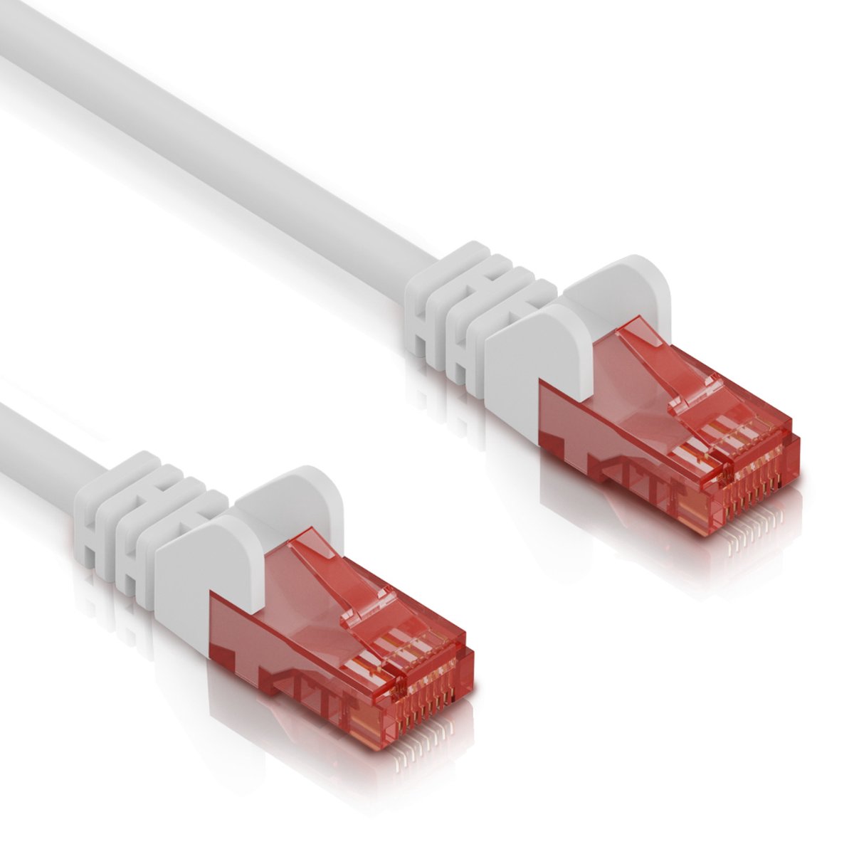 Cat 6 | U/UTP | Netwerkkabel | Patchkabel | Internetkabel | 10 Gbps | 25 meter | Wit | Allteq