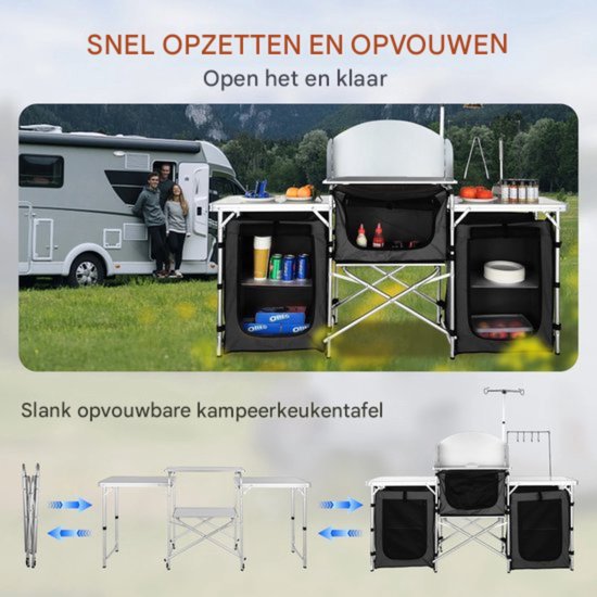 Camping Buiten Keukenkastje - Campingkast - Tuinkast - Tuin Keukenkast van Camp — afbeelding 2