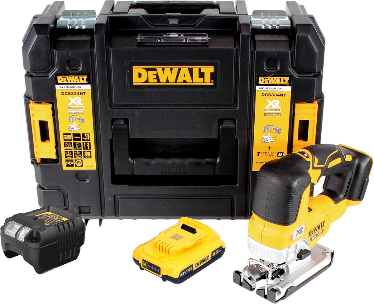 DeWalt DCS 334 NT accu-pendeldecoupeerzaag 18V Brushless Solo + TSTAK - zonder accu, zonder oplader