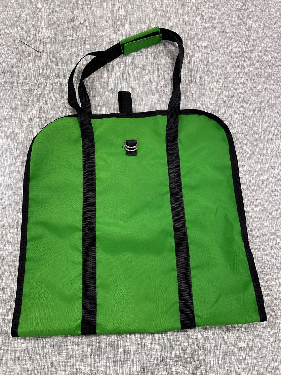 Houtdrager Tas - Waterbestendige Opvouwbare Draagtas met Comfortabele Handvatten voor Haardhout - Groen