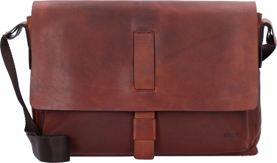 JOOP! Sac à épaule bandoulière Sac à épaule pour ordinateur portable Loreto Janis Messenger SHF Dark Brown Brun