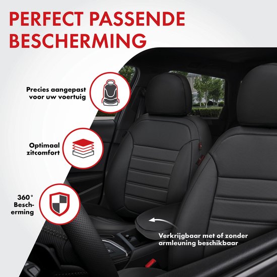 Housse de siège auto Robusto sur mesure pour VW T-Roc (A11) 07/2017-Aujourd'hui, 2 housses de siège simples pour sièges standards