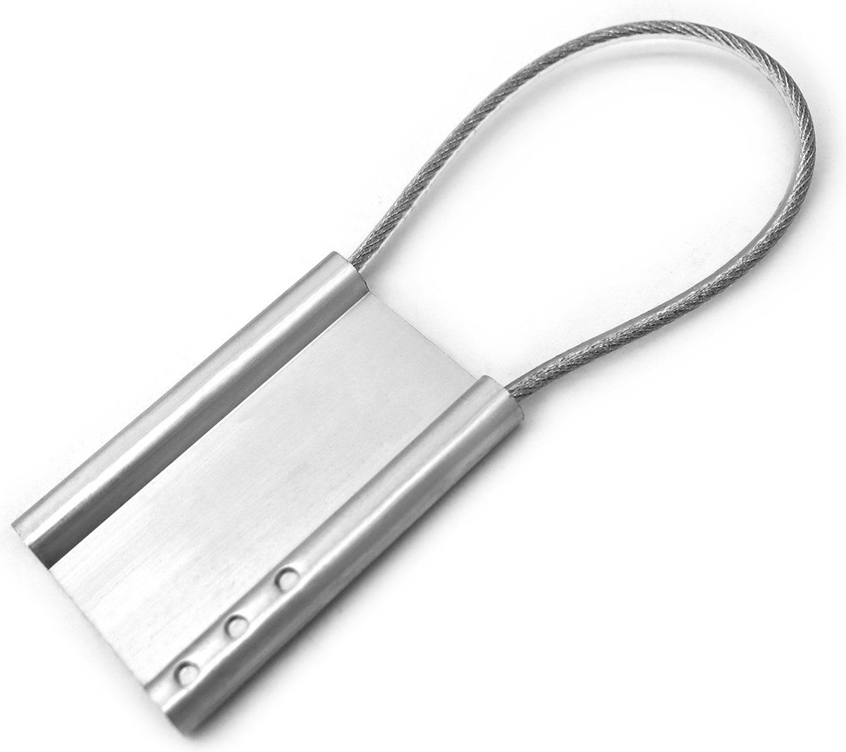 Set van 10 Aluminium ID-labels – Blanco Cable Seal – Standaardkabel 22 cm