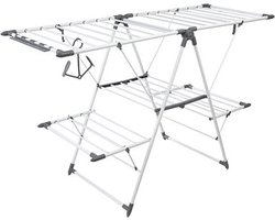 5Five® Wasrek Inklapbaar - Stevig uitgevoerd Staand - 24 meter Drooglengte