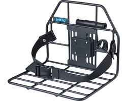 AROUND Front Rack ACE,met stuurbochthouder, zwart