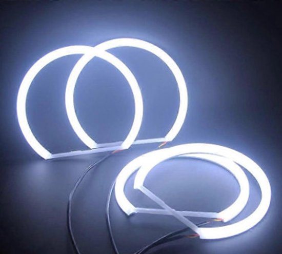 LED Angel Eyes Convient pour BMW E36 Ensemble complet BMW Angel Eyes Anneaux Cotton SUPER BLANC