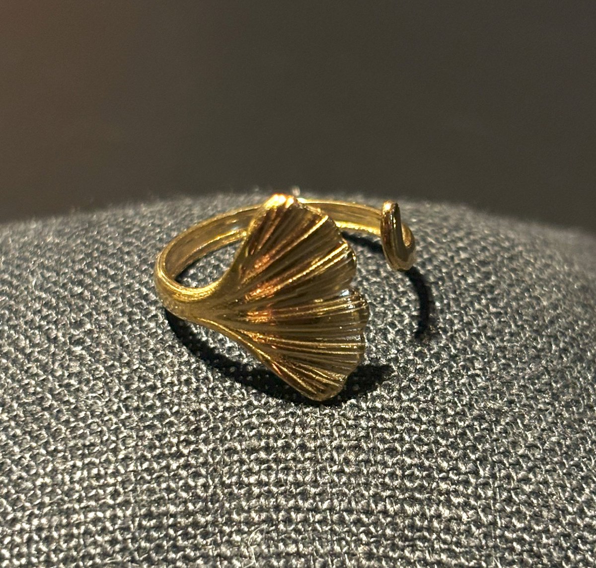 No-Fade Goud-Stijl Vergulde Zee Schelp Stijl Ring Sieraden Voor Dames En Heren