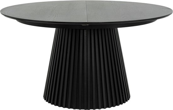 Giga Meubel Table à manger Svendborg - Extensible Ø140-240cm - Zwart